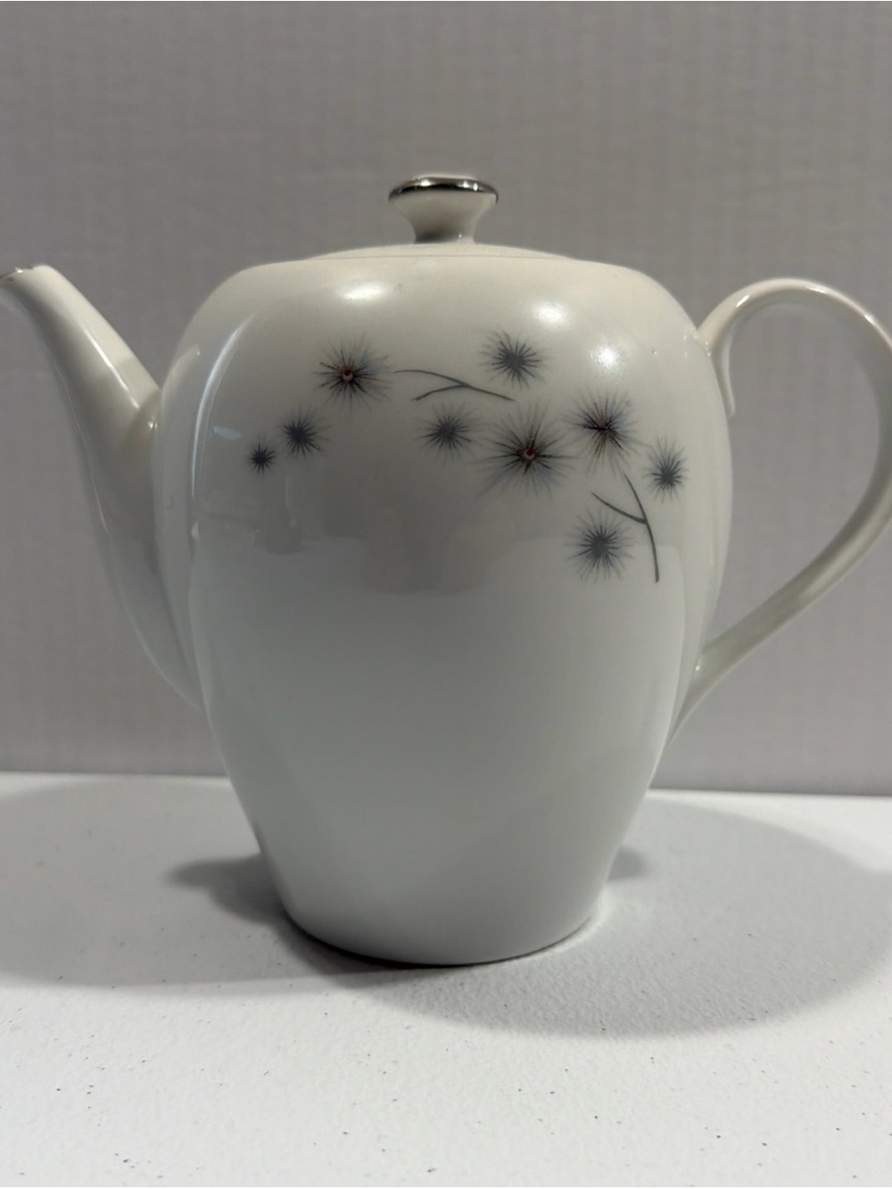 Creative Fine China Platinum Star Burst Teapot